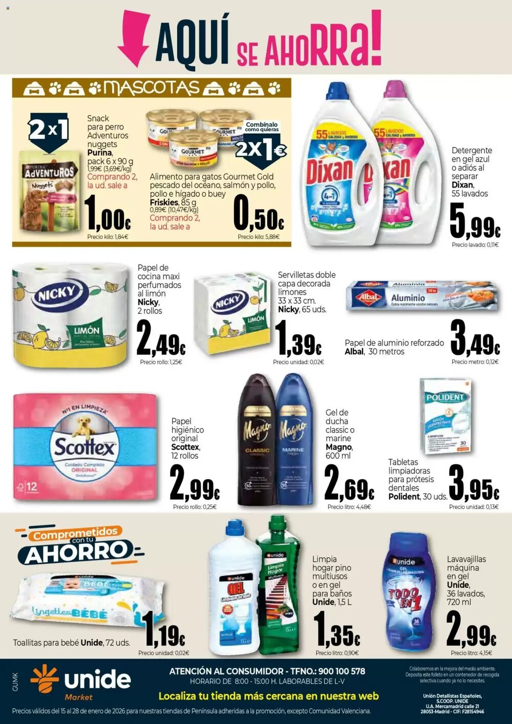 Folleto promocional de Unide Market válido desde el 15/01/2026 - Página 8.