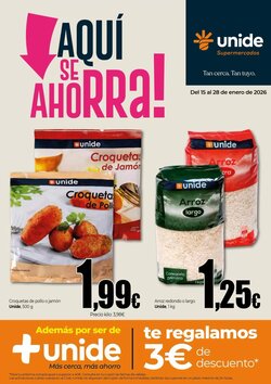 Folleto promocional de Unide Supermercados válido desde el 15/01/2026 - Página 1.