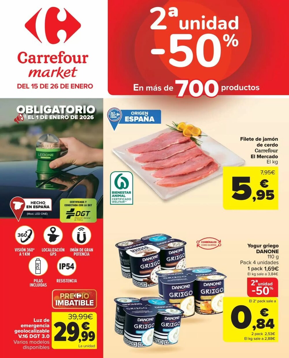 Folleto promocional de Carrefour Market válido desde el 15/01/2026 - Página 1.
