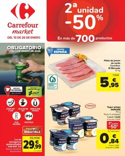 Folleto promocional de Carrefour Market válido desde el 15/01/2026 - Página 1.