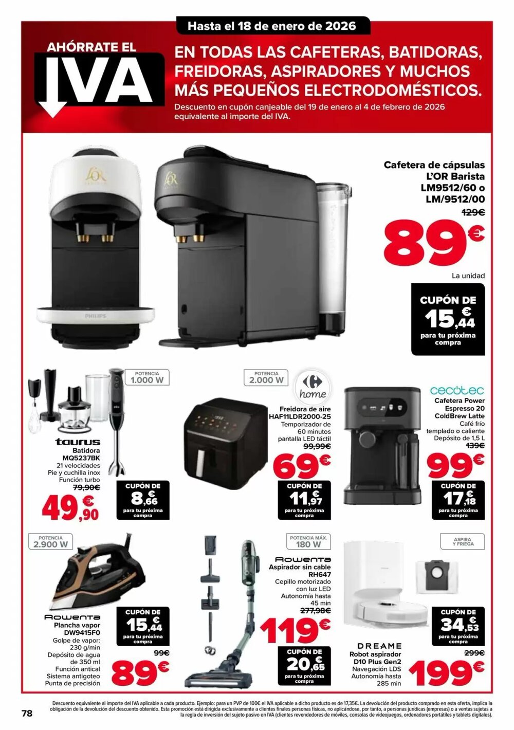 Folleto promocional de Carrefour válido desde el 15/01/2026 - Página 78.