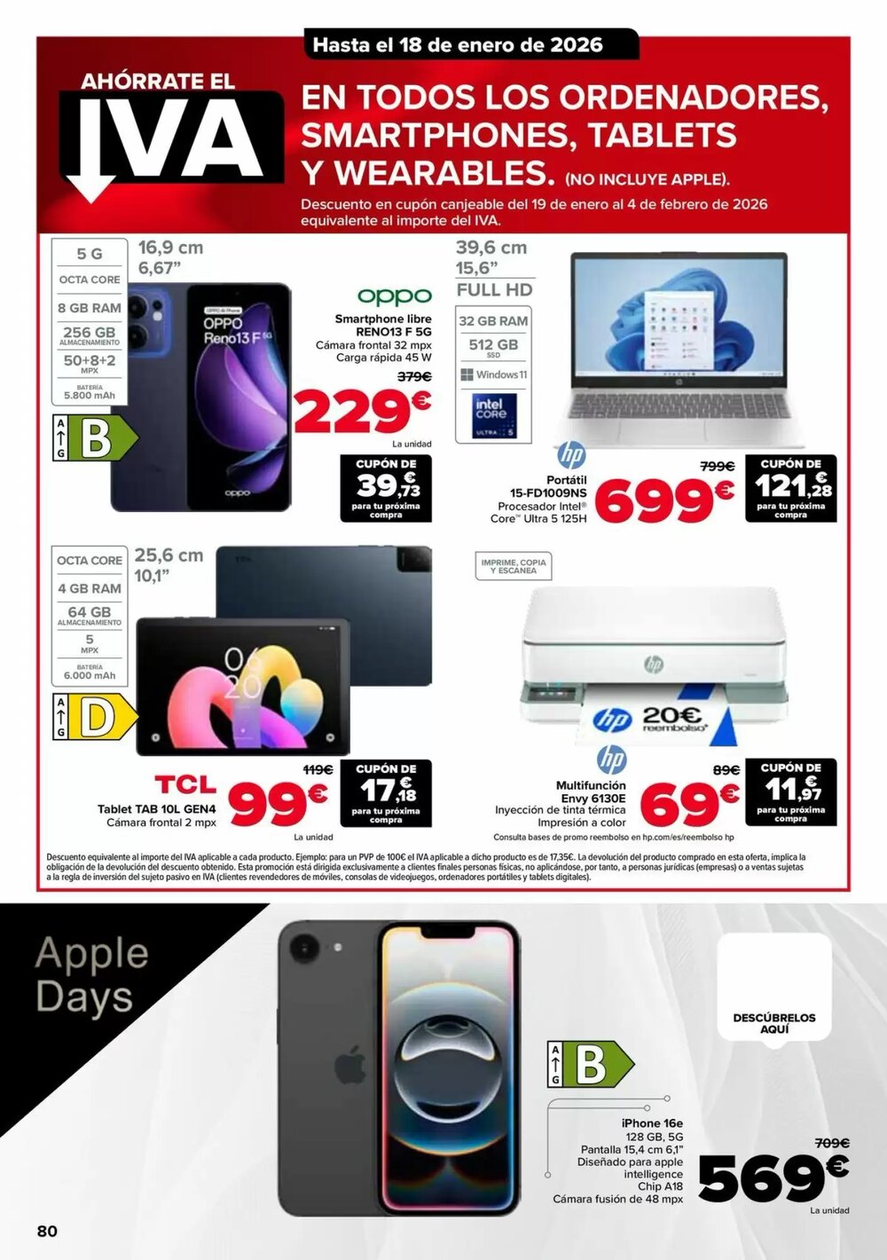 Folleto promocional de Carrefour válido desde el 15/01/2026 - Página 80.