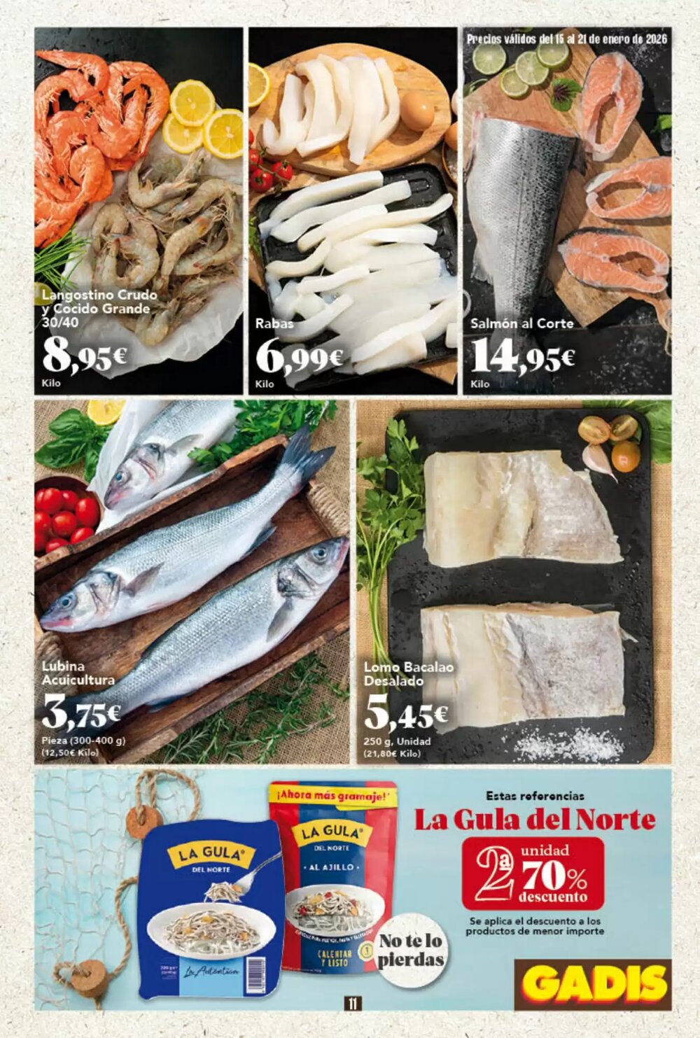Folleto promocional de Gadis válido desde el 15/01/2026 - Página 11.