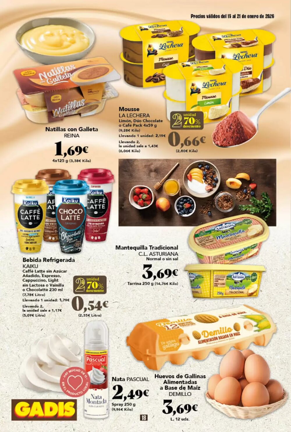 Folleto promocional de Gadis válido desde el 15/01/2026 - Página 18.