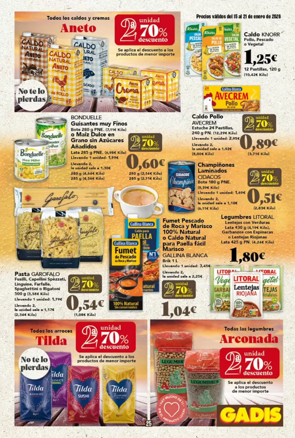 Folleto promocional de Gadis válido desde el 15/01/2026 - Página 25.