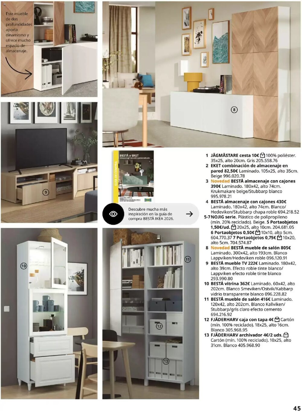 Folleto promocional de IKEA válido desde el 15/01/2026 - Página 45.