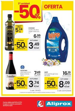 Folleto promocional de Aliprox válido desde el 15/01/2026 - Página 1.