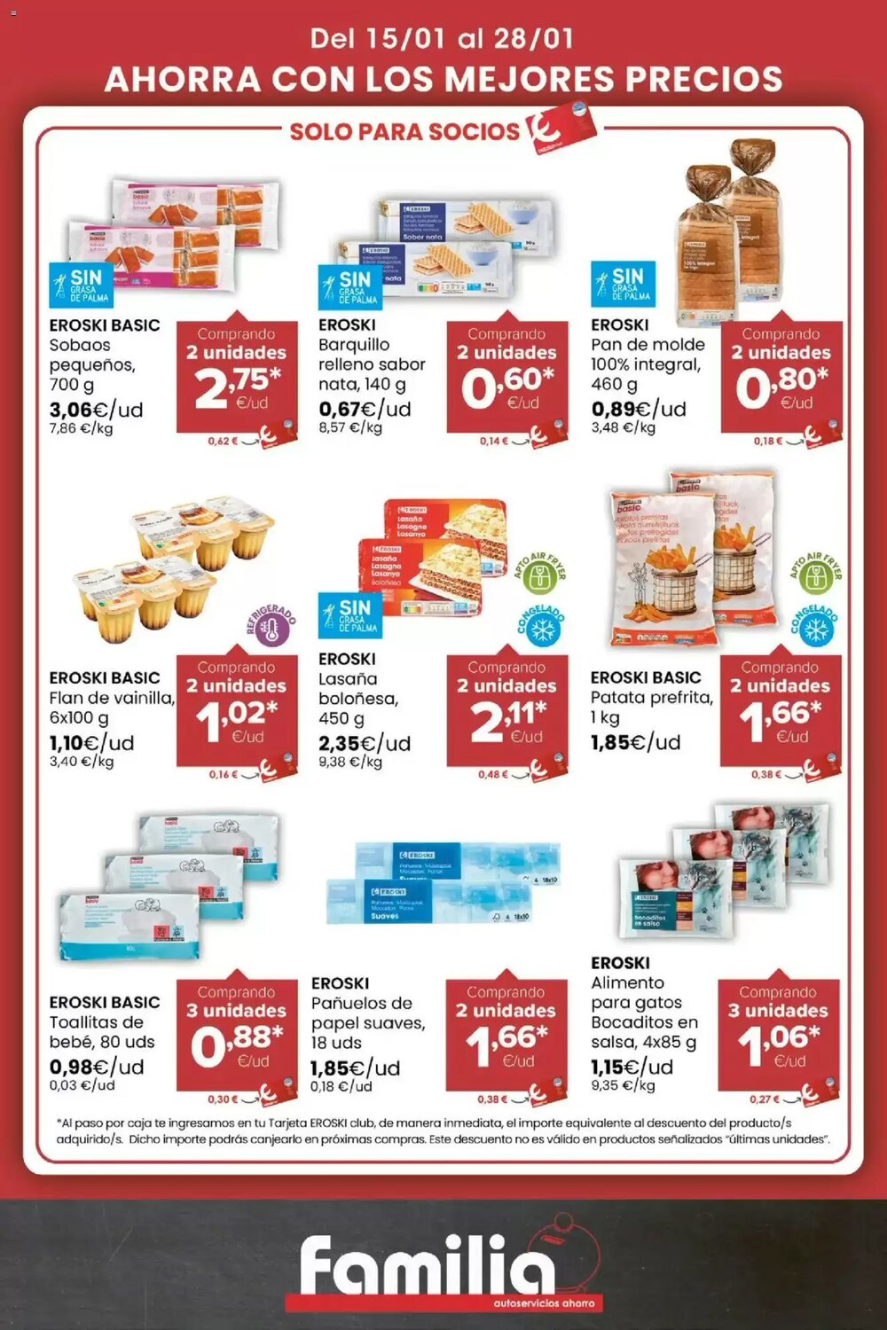 Folleto promocional de Autoservicios Familia válido desde el 15/01/2026 - Página 16.