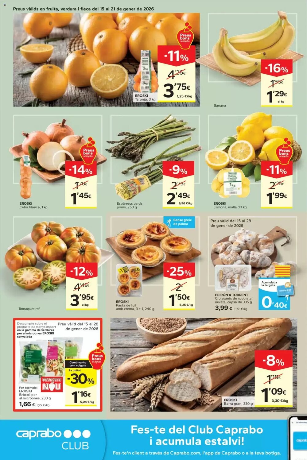 Folleto promocional de Caprabo válido desde el 15/01/2026 - Página 4.