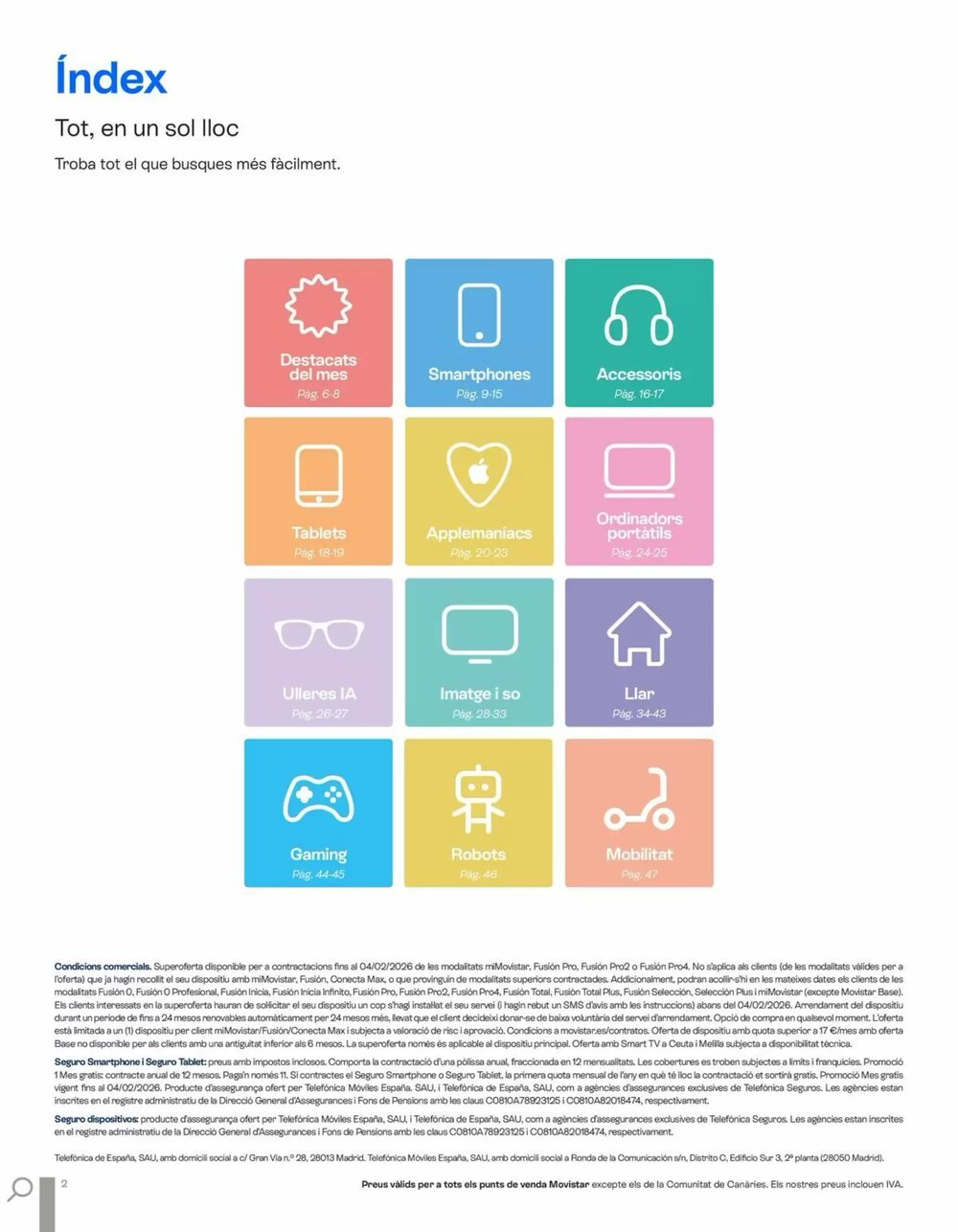 Folleto promocional de Movistar válido desde el 15/01/2026 - Página 2.