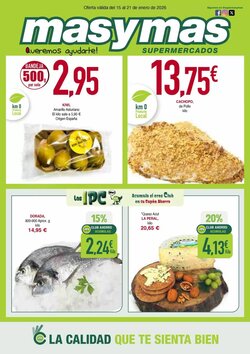 Folleto promocional de Masymas válido desde el 15/01/2026