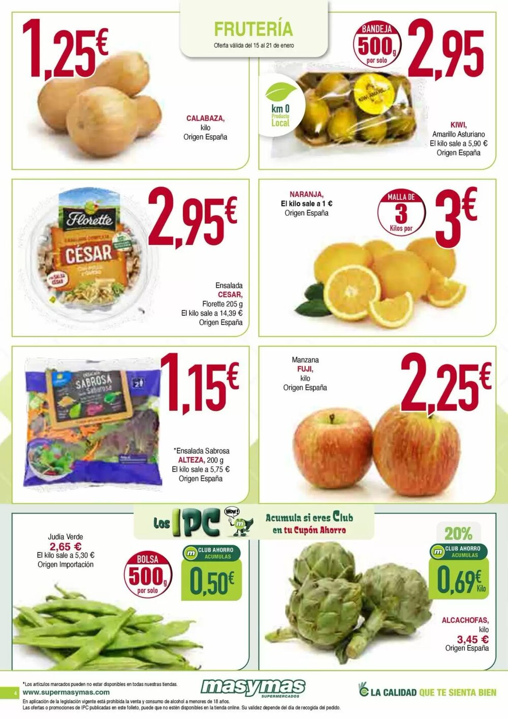 Folleto promocional de Masymas válido desde el 15/01/2026 - Página 4.