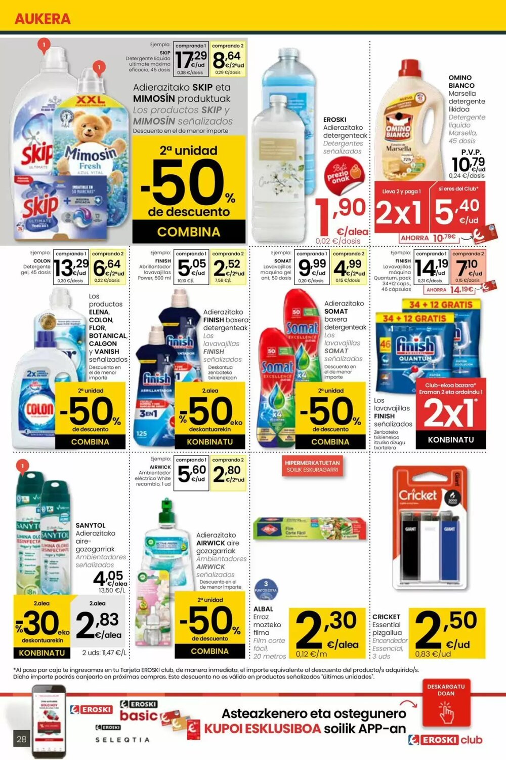 Folleto promocional de Eroski válido desde el 15/01/2026 - Página 28.