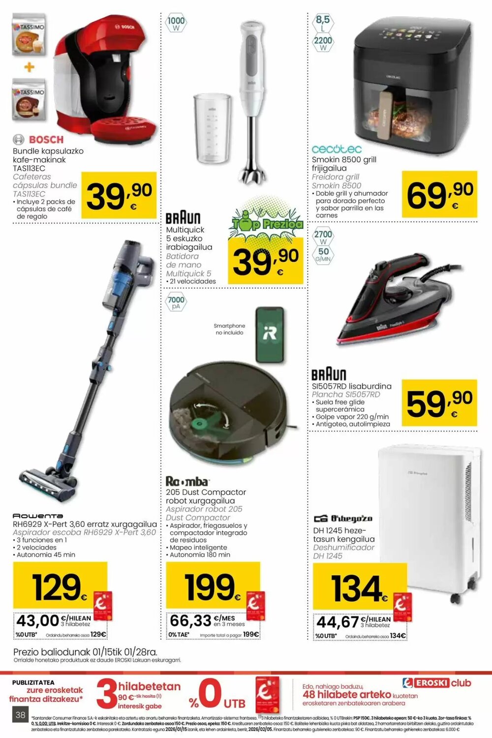 Folleto promocional de Eroski válido desde el 15/01/2026 - Página 38.