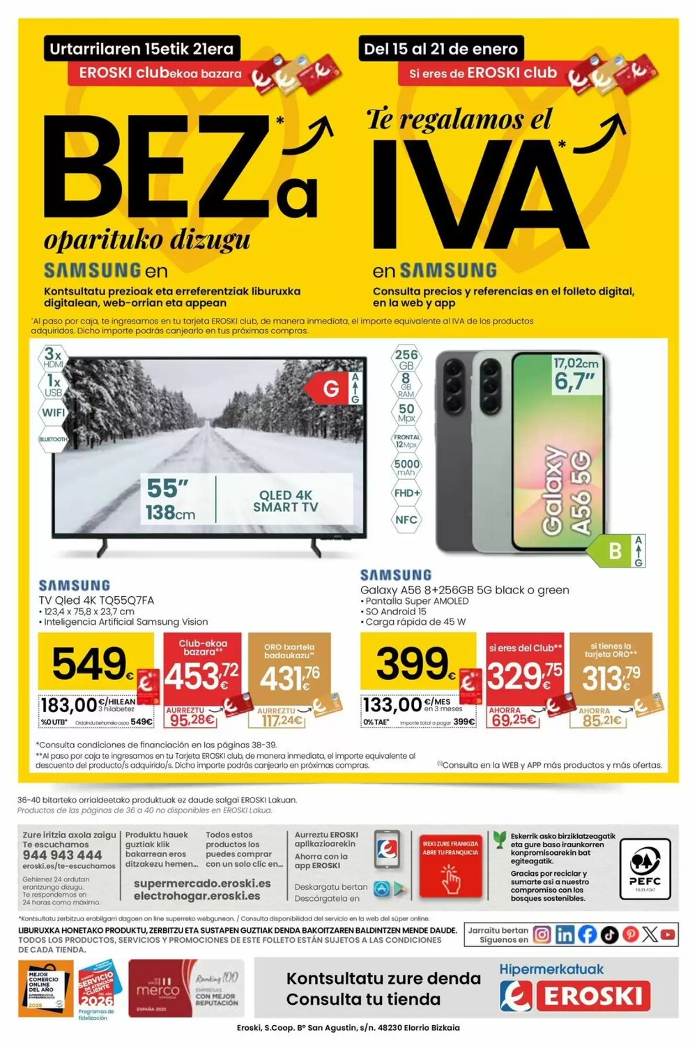 Folleto promocional de Eroski válido desde el 15/01/2026 - Página 40.