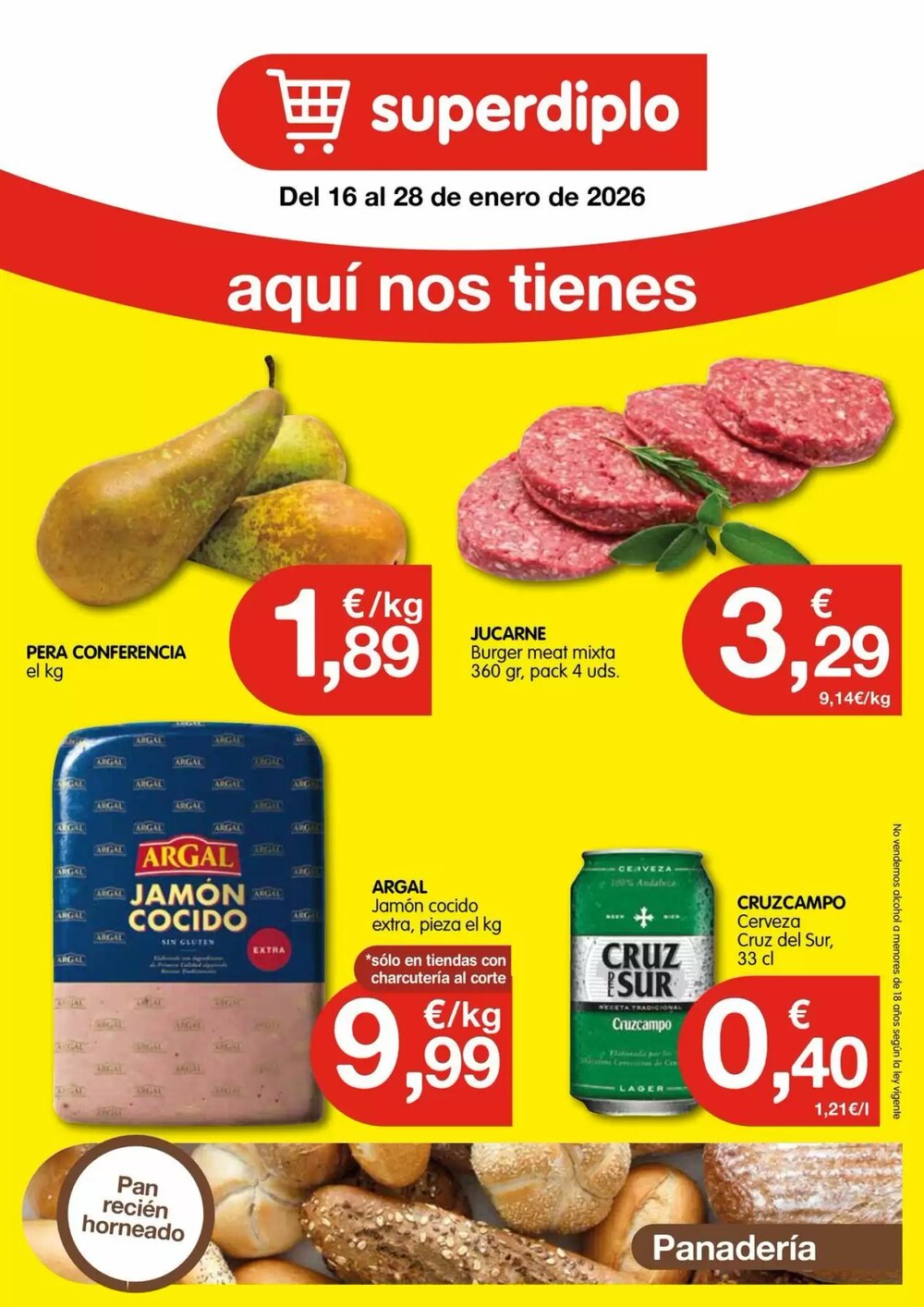 Folleto promocional de CashDiplo válido desde el 16/01/2026 - Página 1.