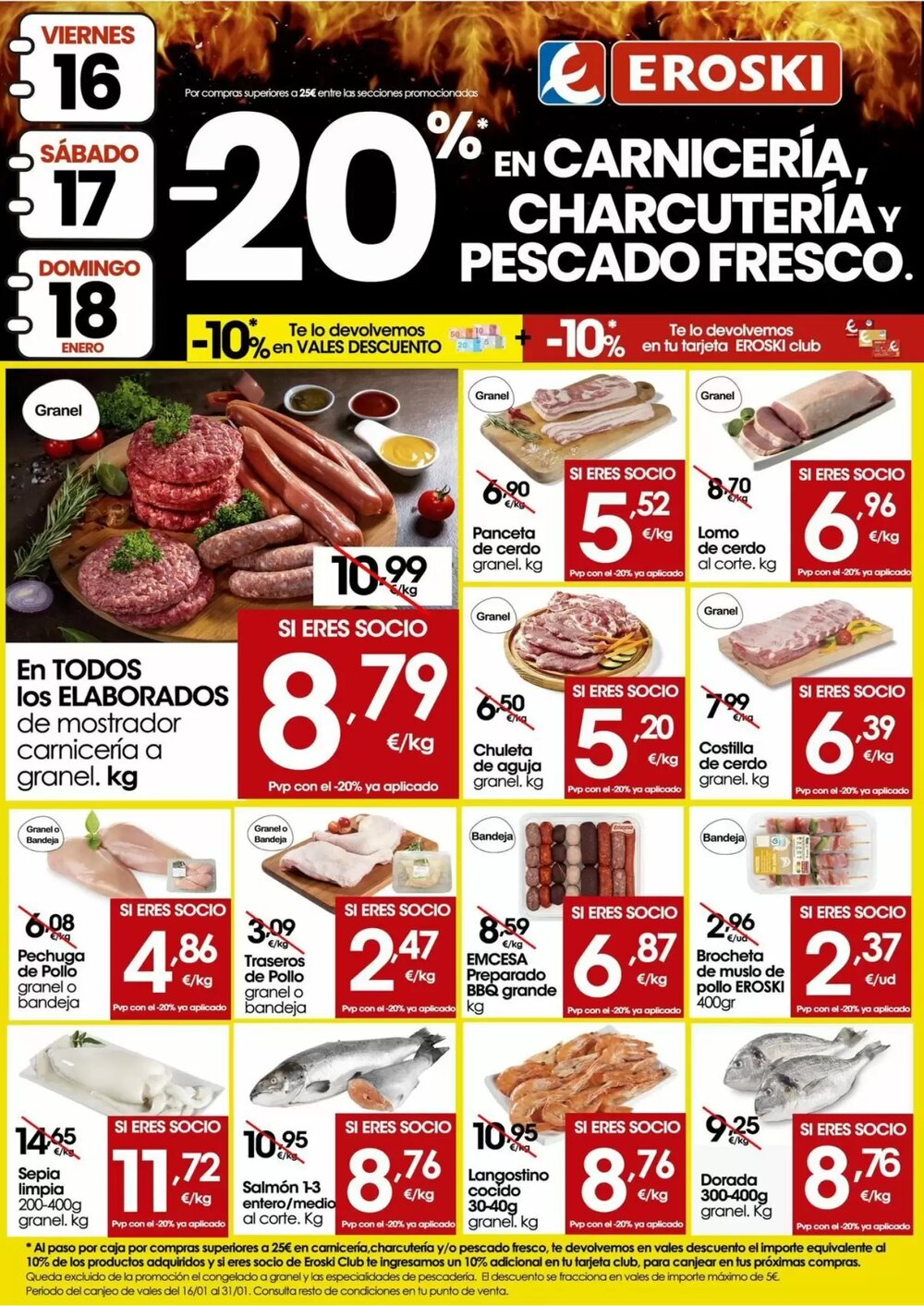 Folleto promocional de Eroski válido desde el 16/01/2026 - Página 1.