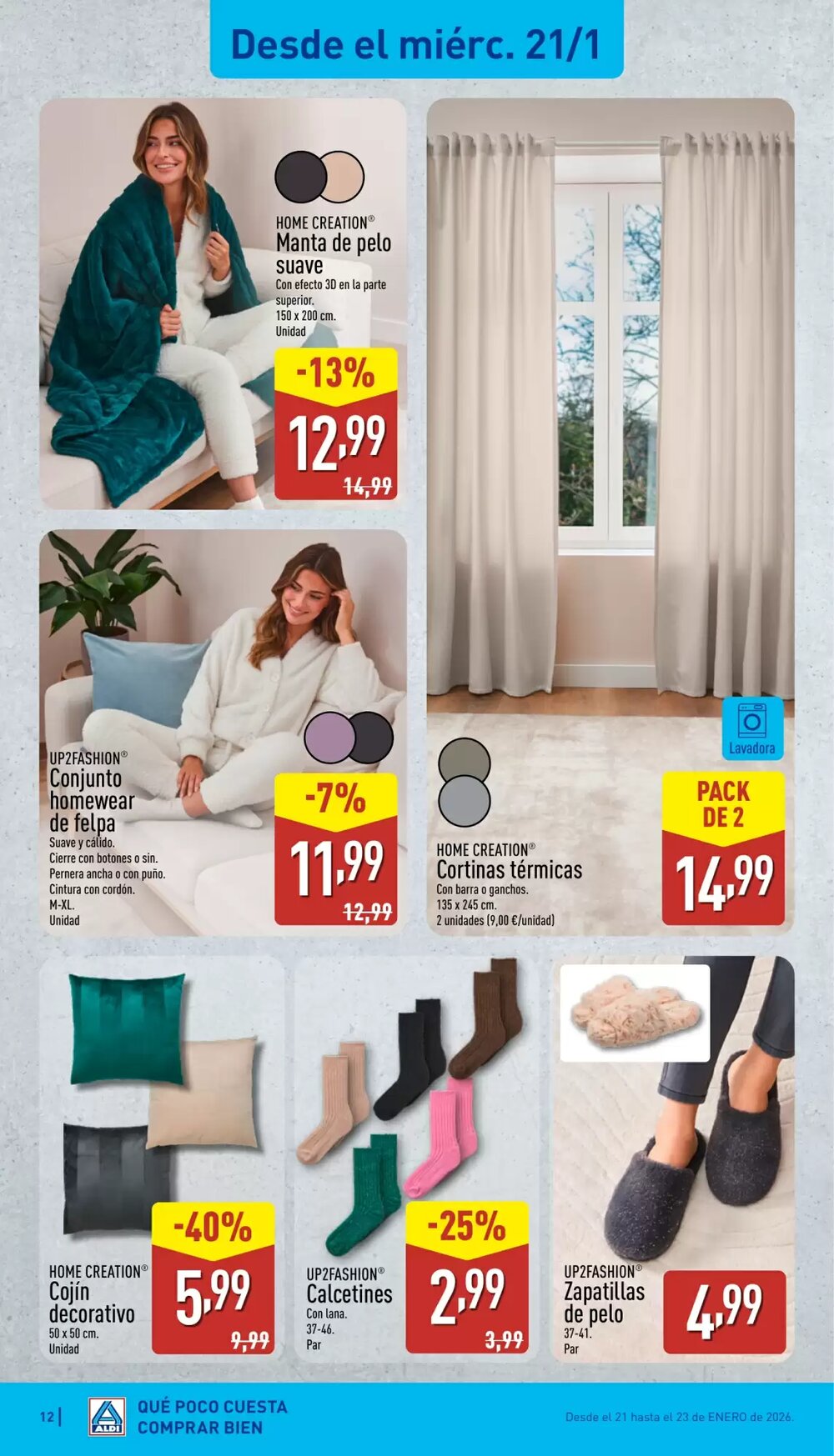 Folleto promocional de ALDI válido desde el 19/01/2026 - Página 12.