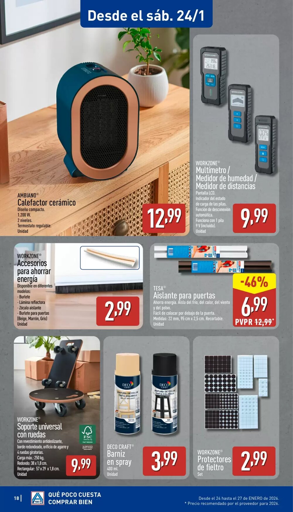 Folleto promocional de ALDI válido desde el 19/01/2026 - Página 18.