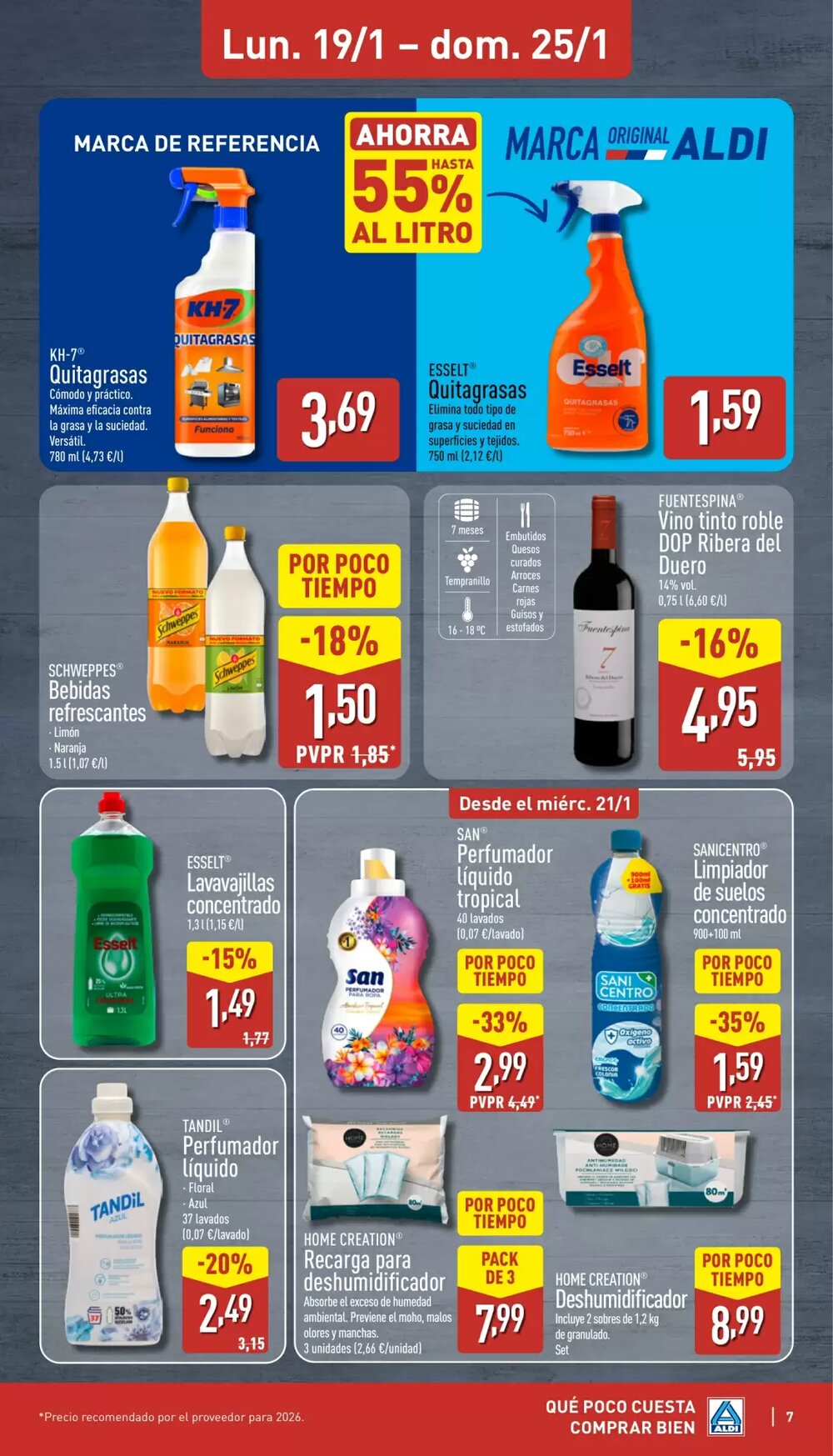 Folleto promocional de ALDI válido desde el 19/01/2026 - Página 7.