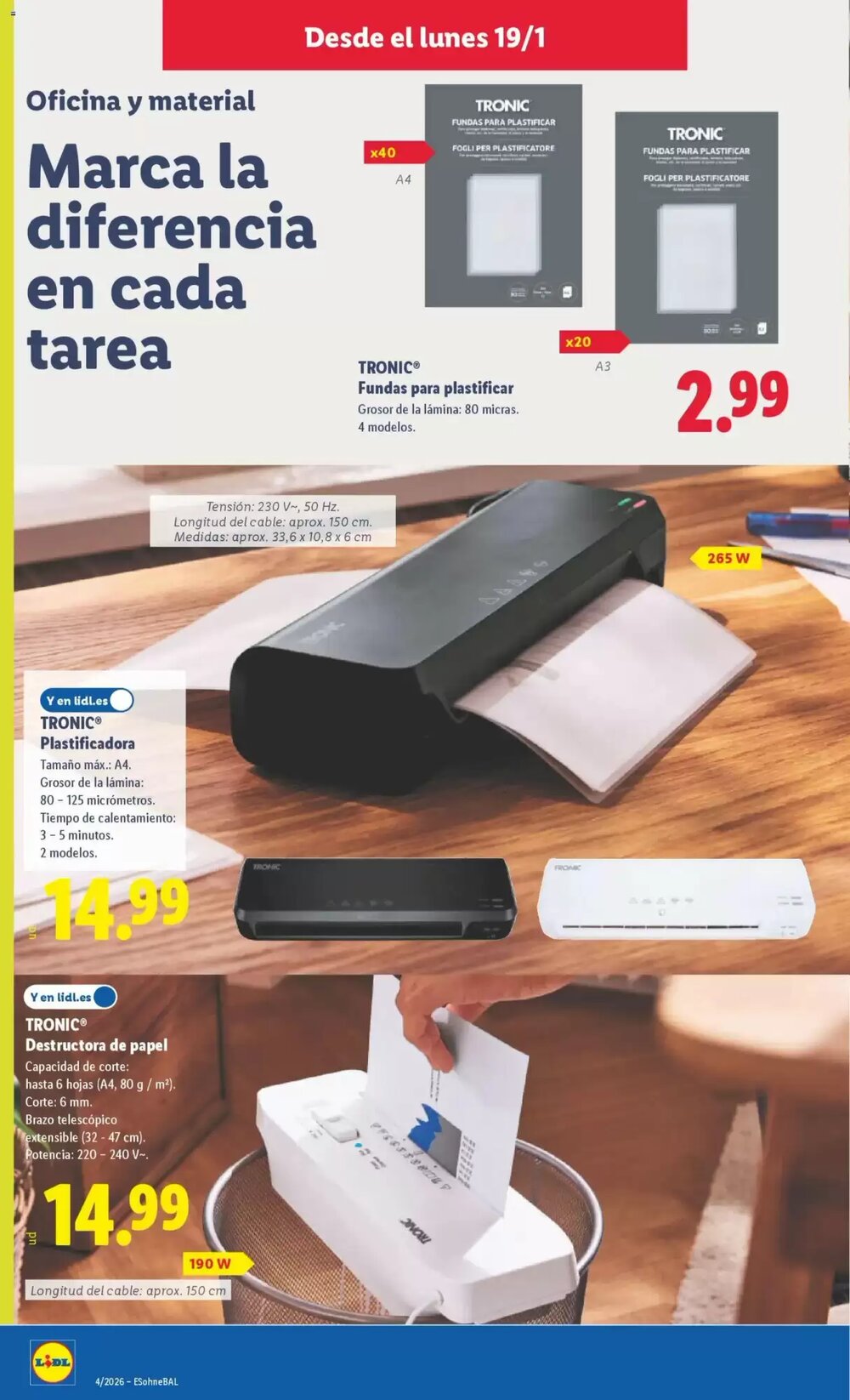 Folleto promocional de Lidl válido desde el 19/01/2026 - Página 10.