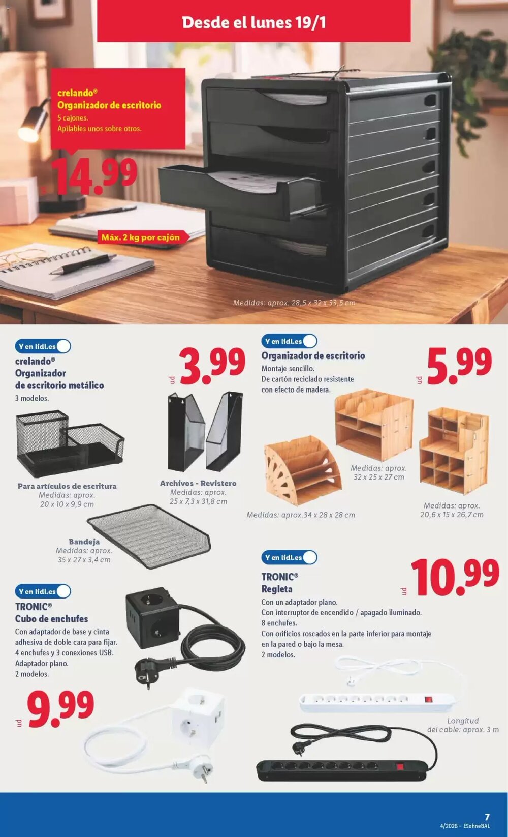 Folleto promocional de Lidl válido desde el 19/01/2026 - Página 11.