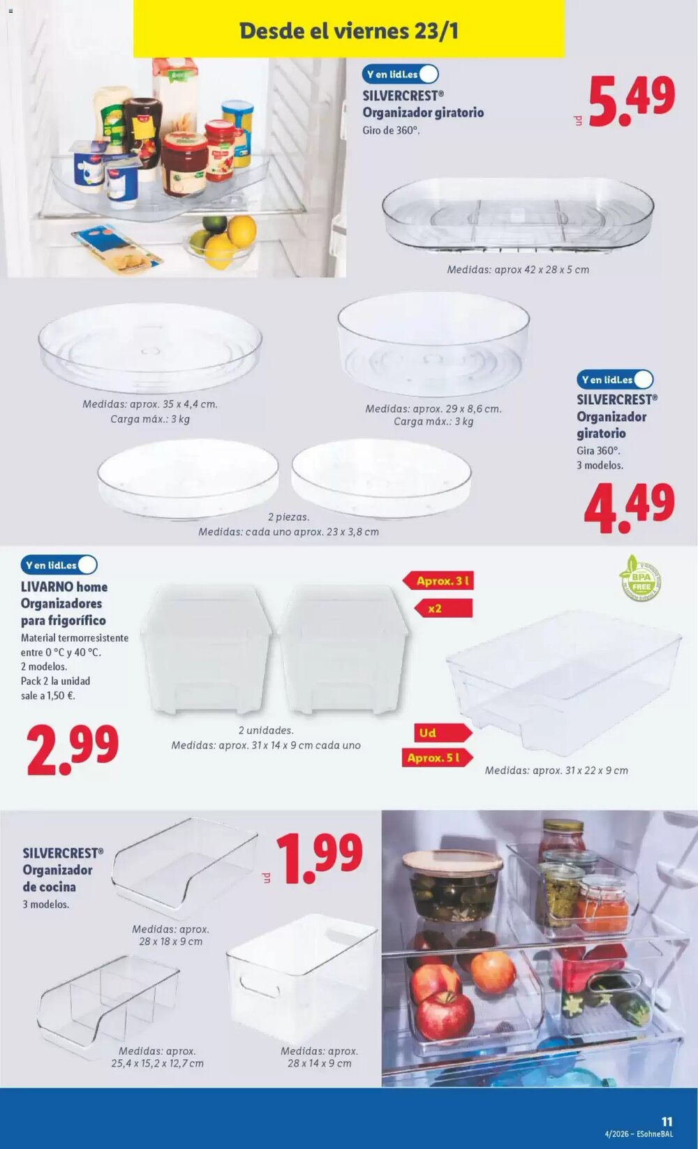 Folleto promocional de Lidl válido desde el 19/01/2026 - Página 25.