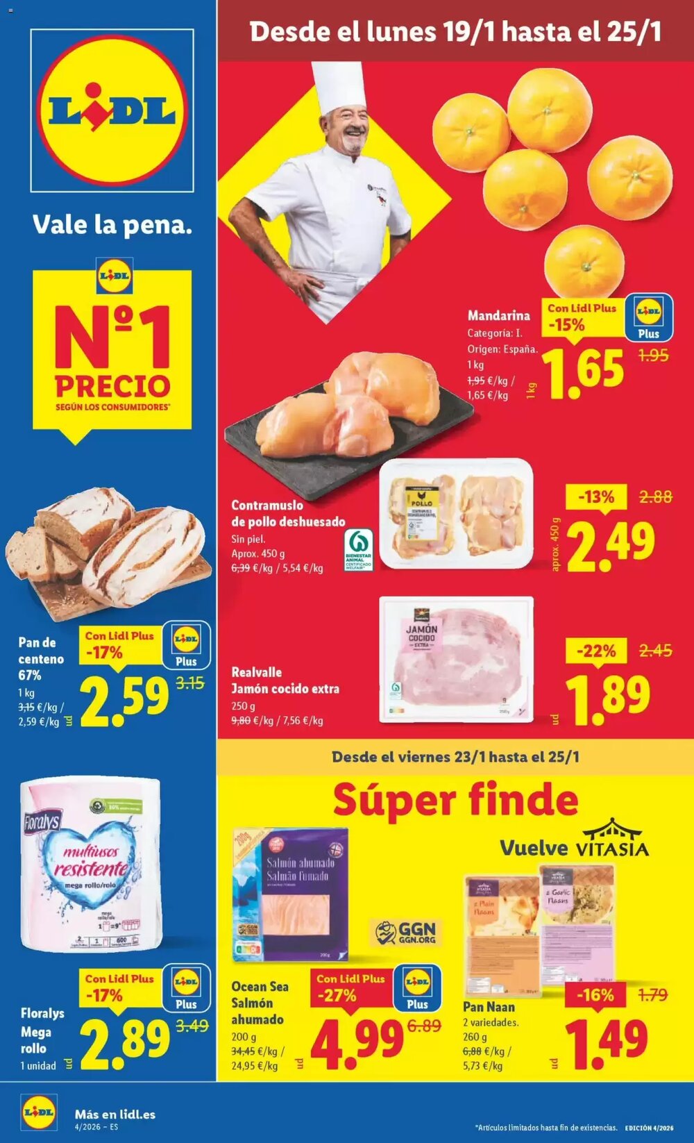 Folleto promocional de Lidl válido desde el 19/01/2026 - Página 1.