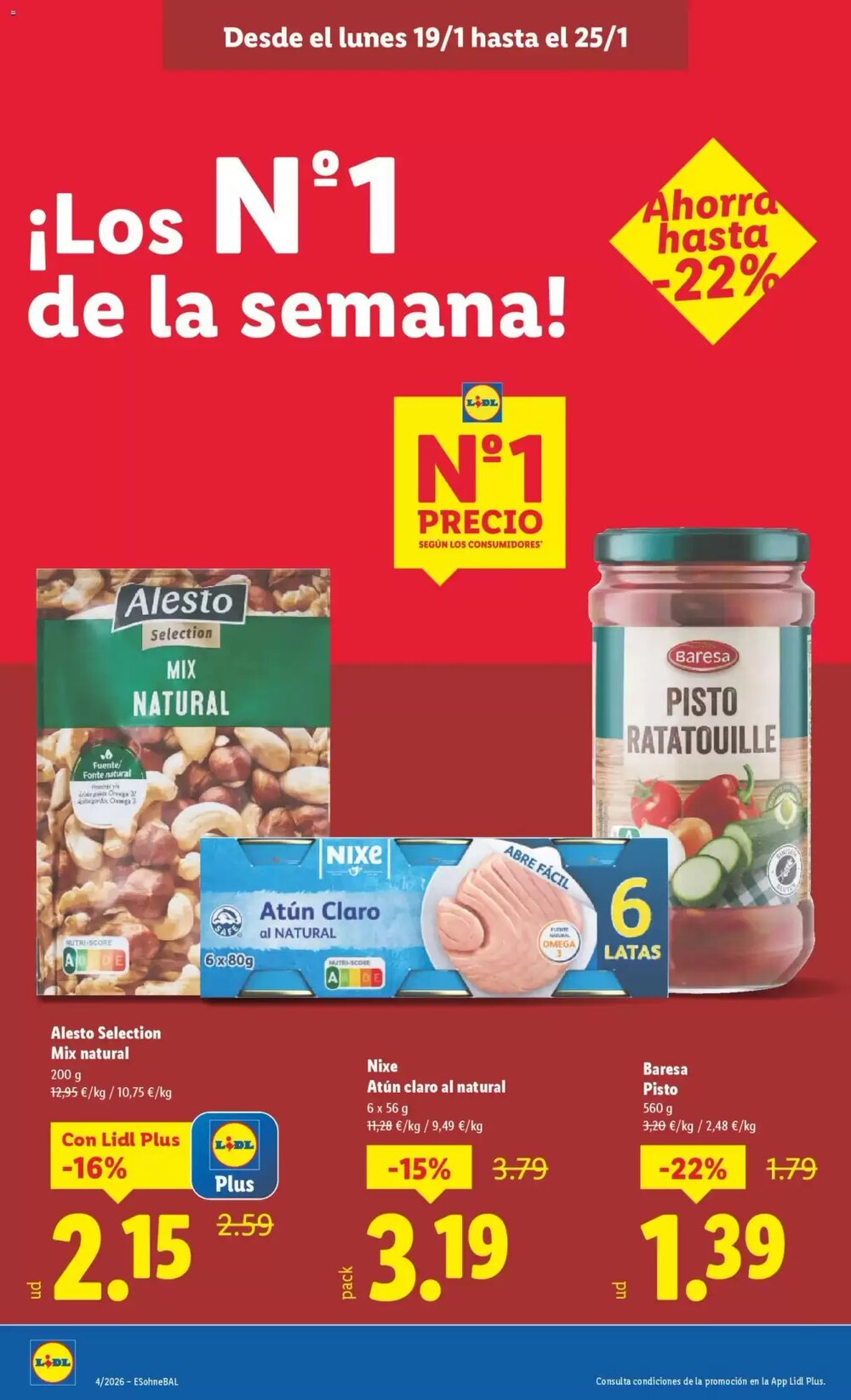 Folleto promocional de Lidl válido desde el 19/01/2026 - Página 20.