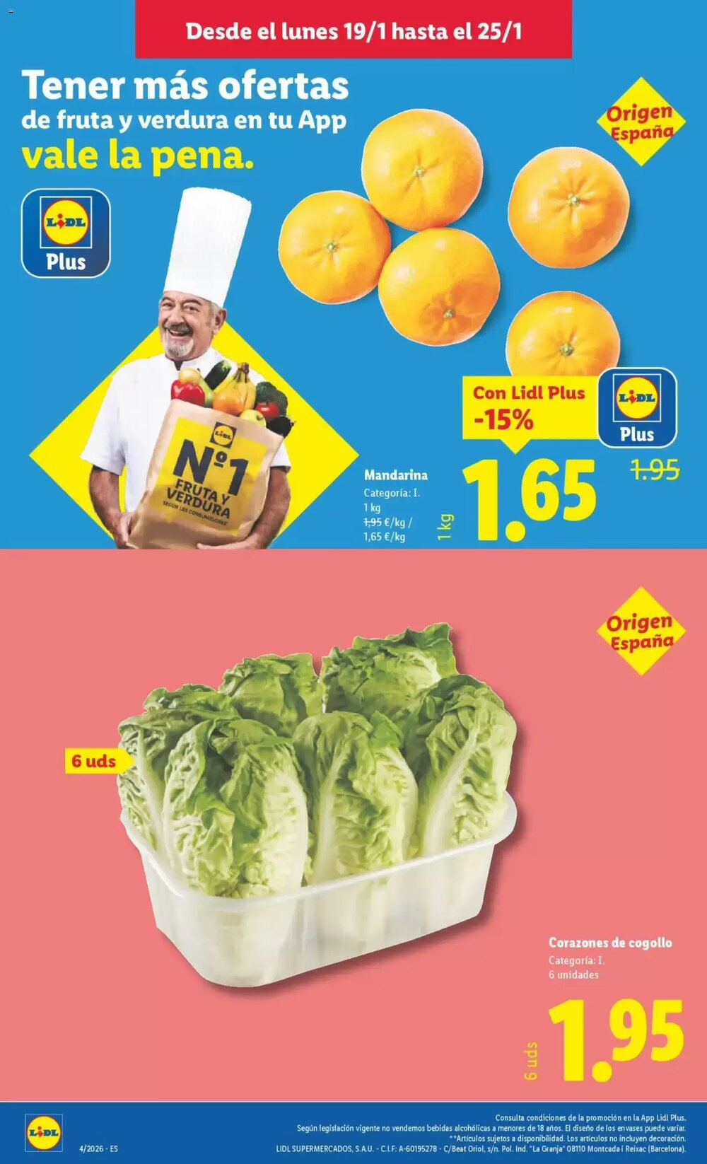 Folleto promocional de Lidl válido desde el 19/01/2026 - Página 4.