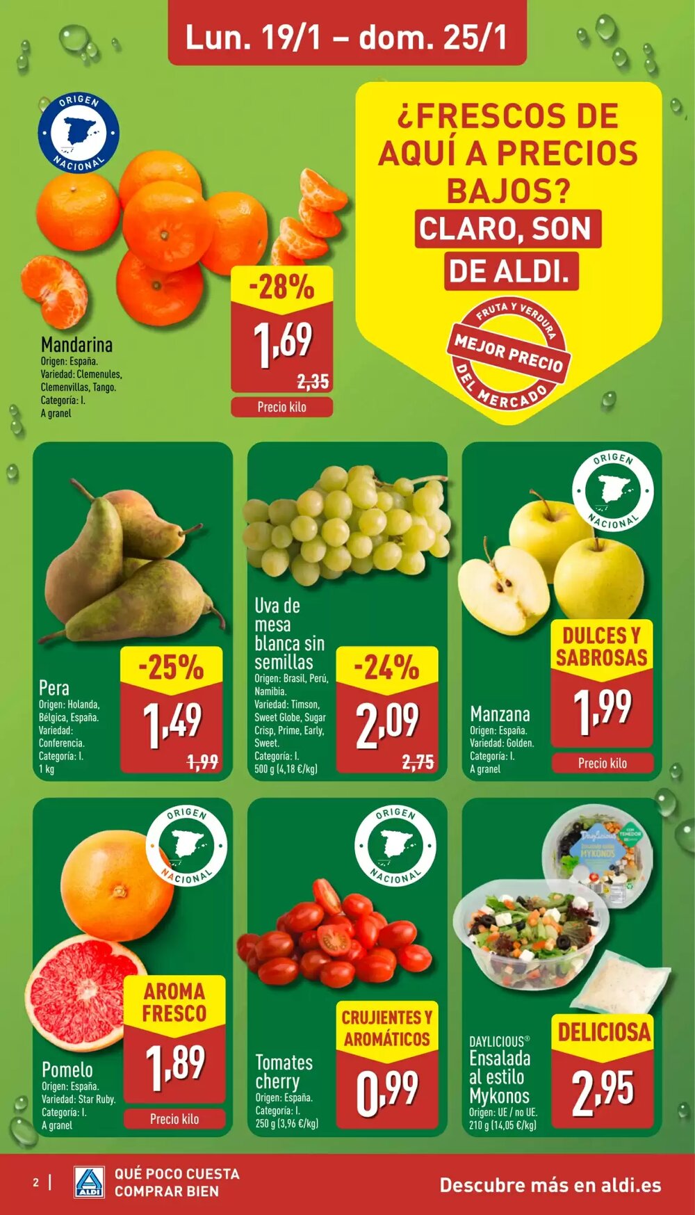 Folleto promocional de ALDI válido desde el 19/01/2026 - Página 2.