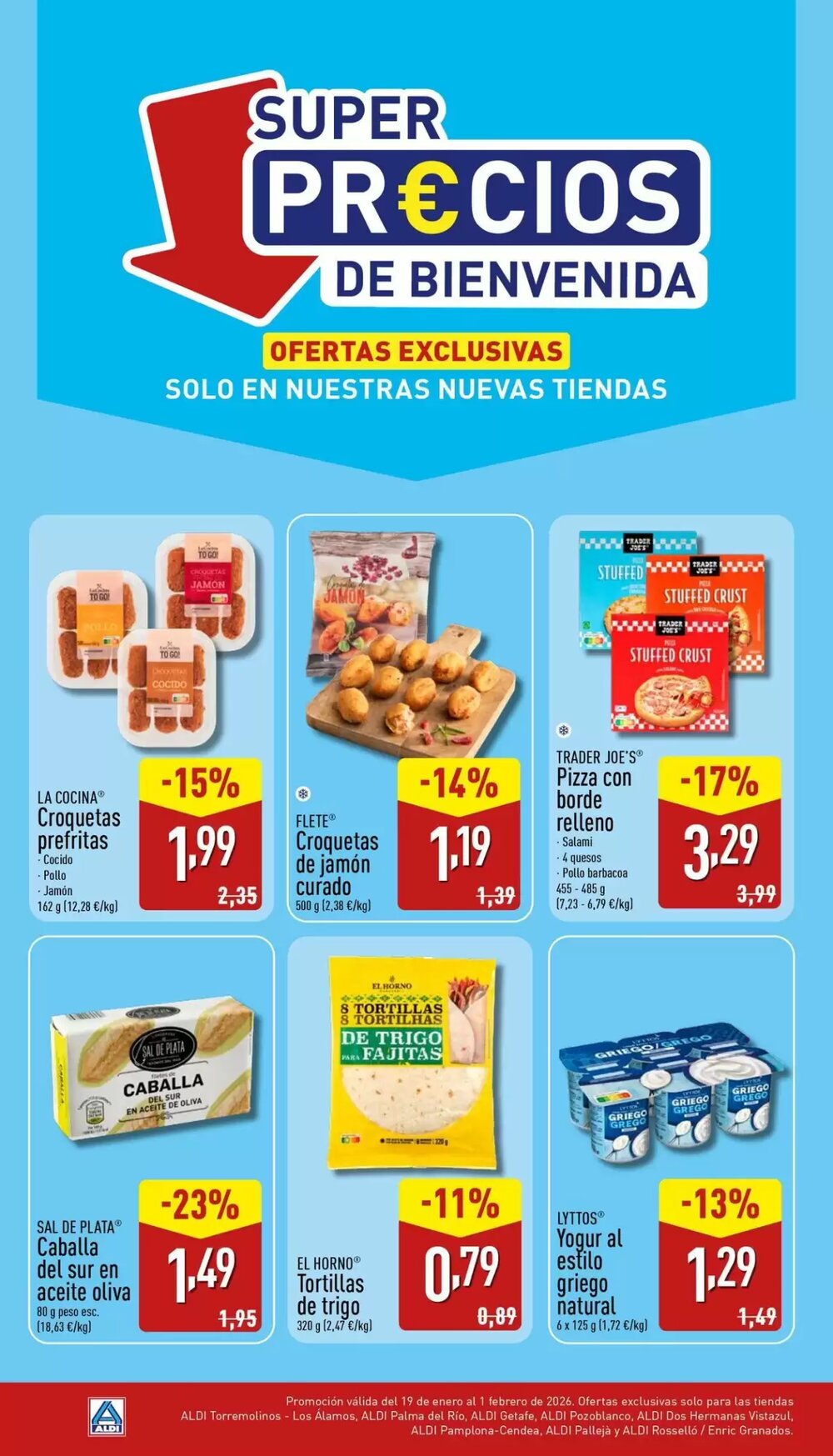 Folleto promocional de ALDI válido desde el 19/01/2026 - Página 1.