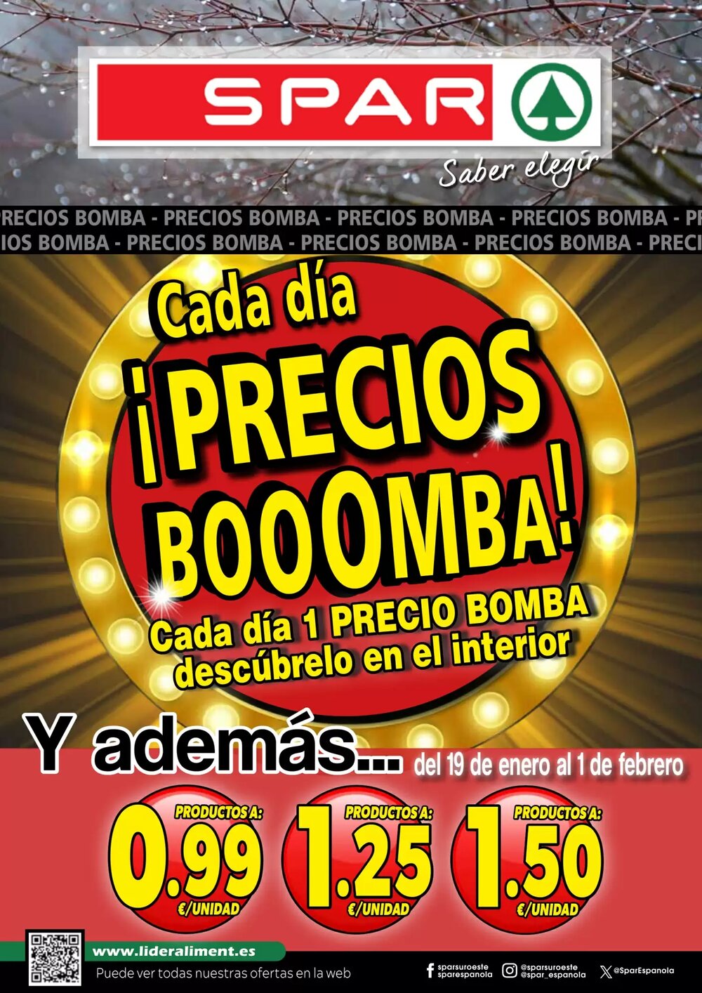 Folleto promocional de Spar válido desde el 19/01/2026 - Página 1.