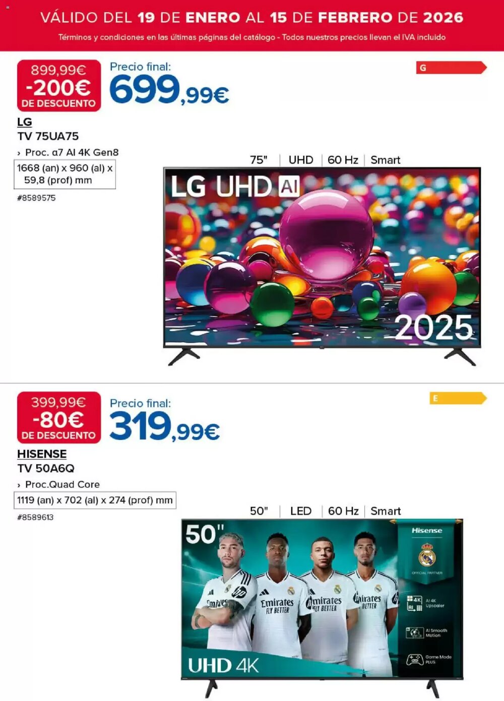 Folleto promocional de Costco válido desde el 19/01/2026 - Página 14.