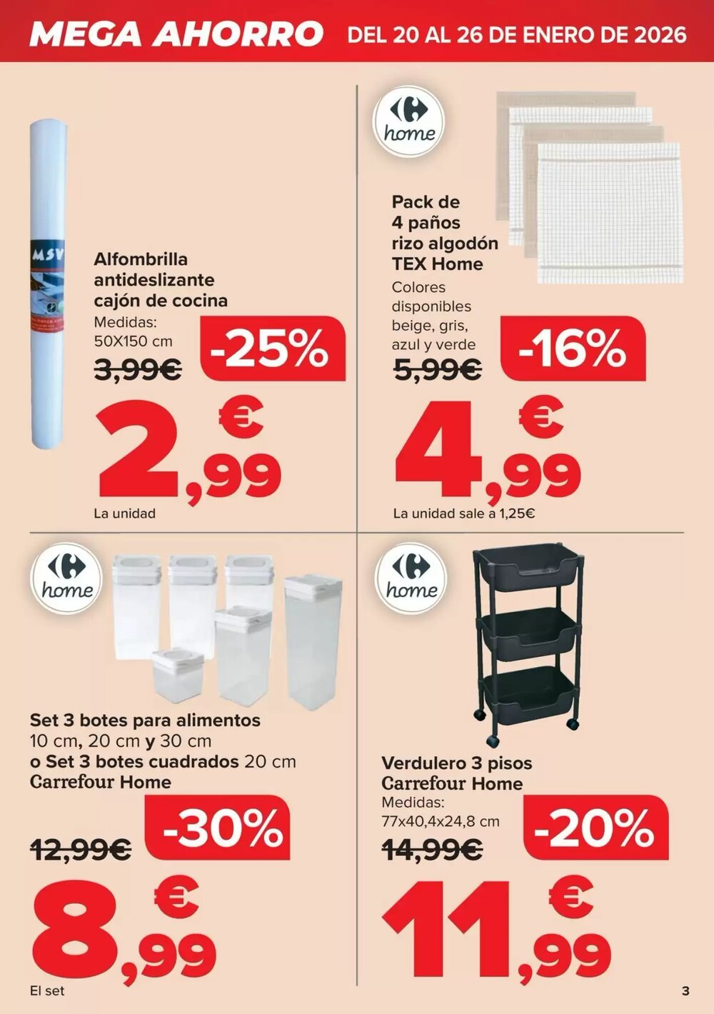 Folleto promocional de Carrefour válido desde el 20/01/2026 - Página 3.