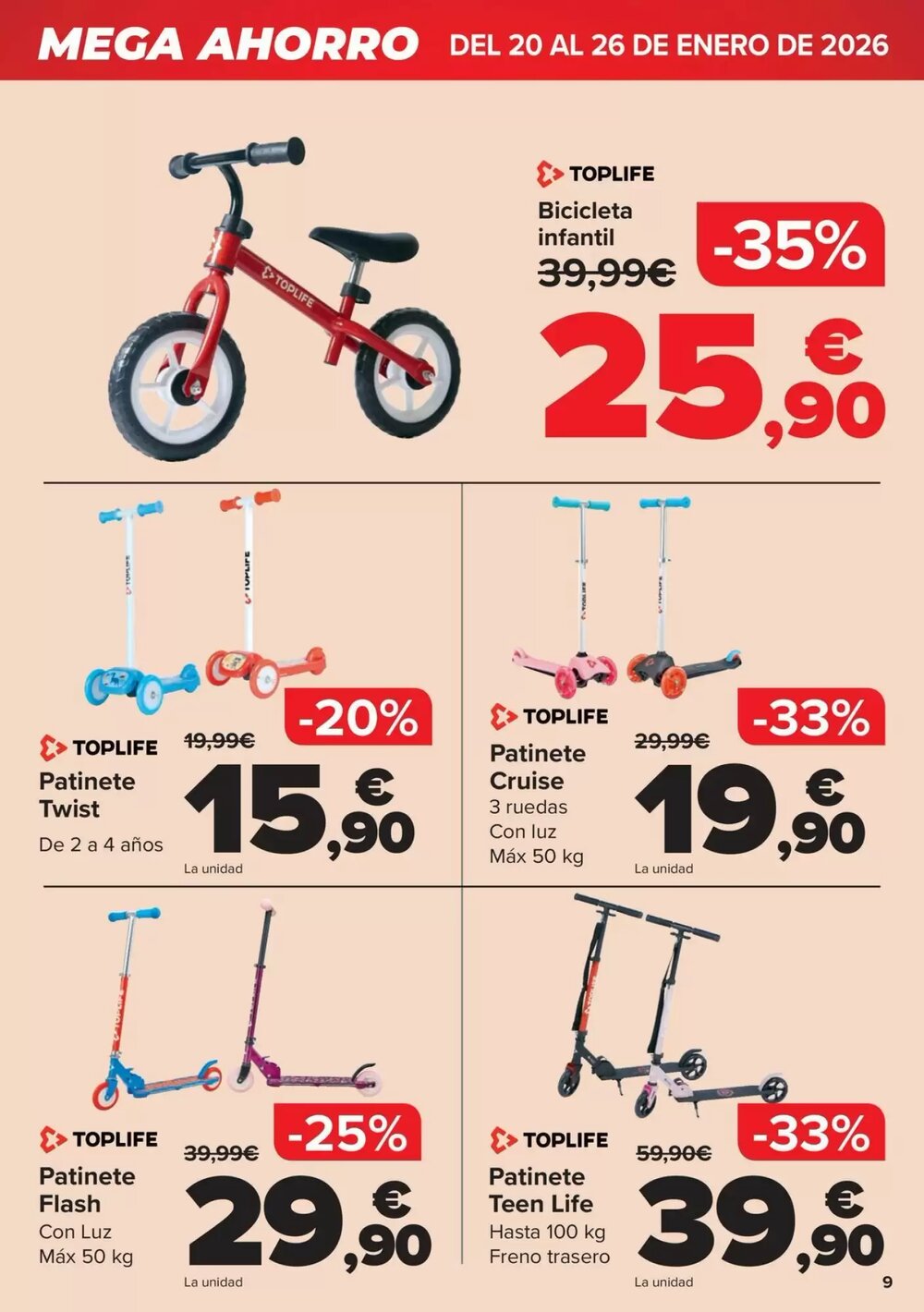 Folleto promocional de Carrefour válido desde el 20/01/2026 - Página 9.