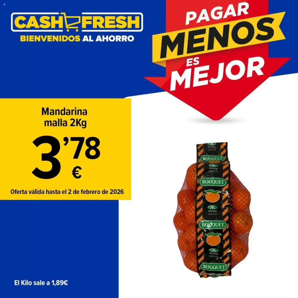 Folleto promocional de Cash Fresh válido desde el 20/01/2026 - Página 1.