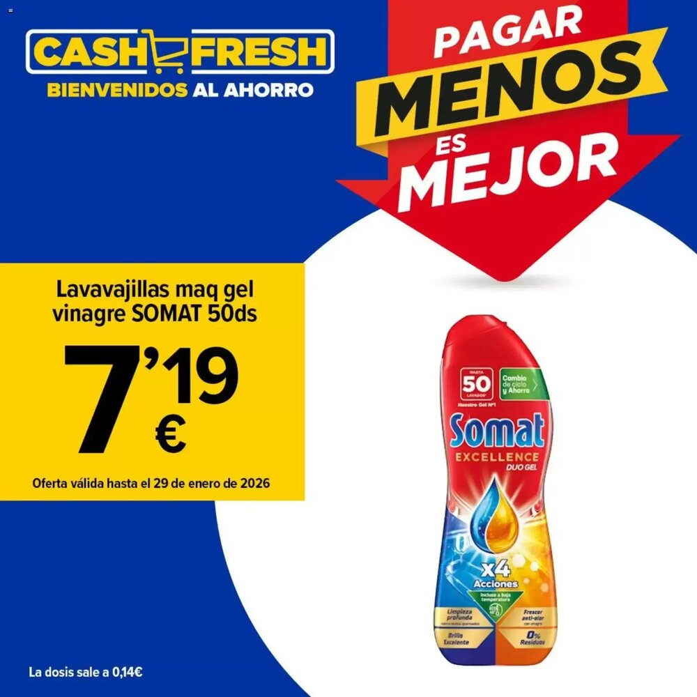 Folleto promocional de Cash Fresh válido desde el 20/01/2026 - Página 1.