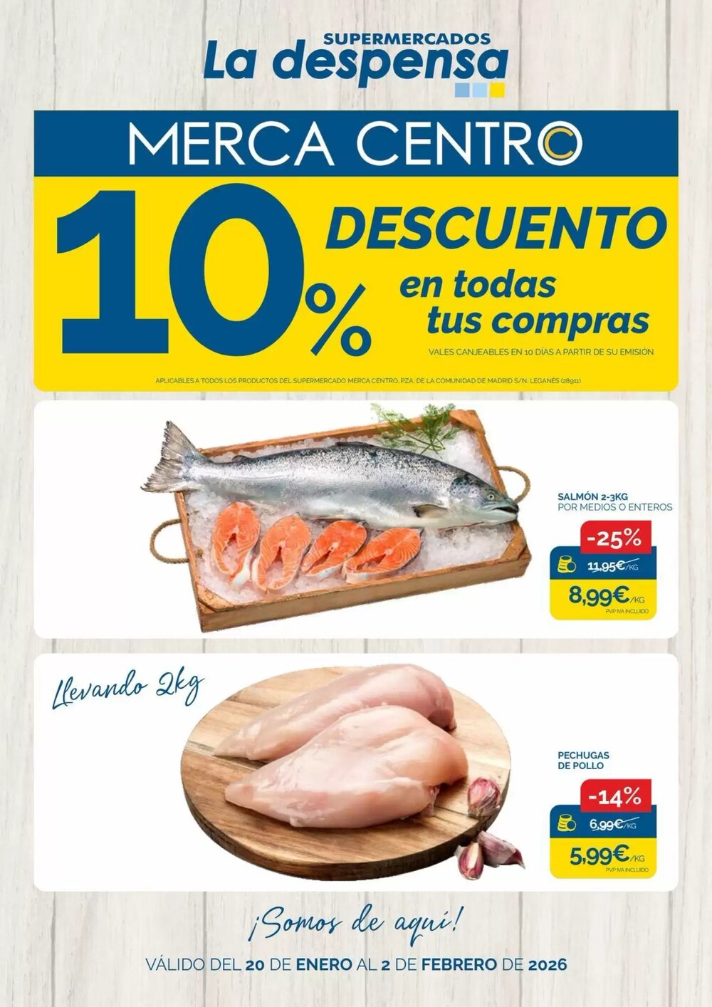 Folleto promocional de Supermercados La Despensa válido desde el 20/01/2026 - Página 1.