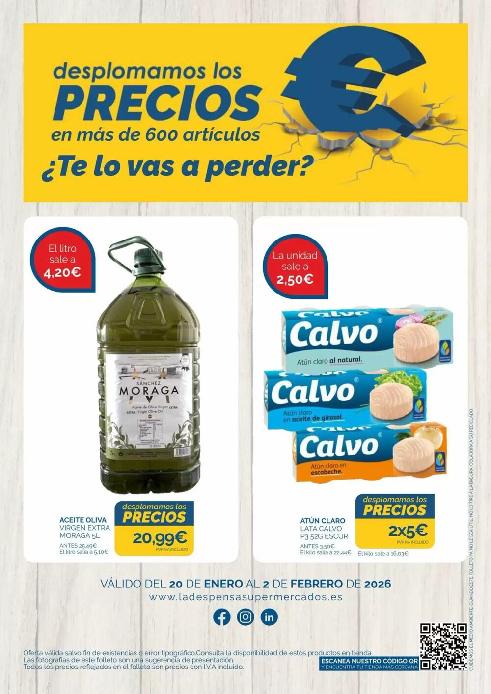 Folleto promocional de Supermercados La Despensa válido desde el 20/01/2026 - Página 7.