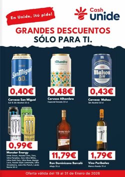 Folleto promocional de Cash Unide válido desde el 20/01/2026 - Página 1.
