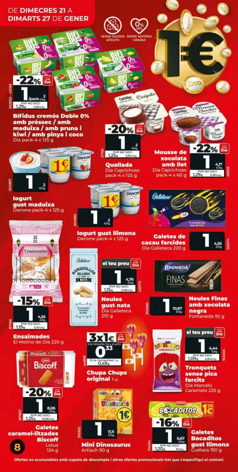 Folleto promocional de Dia válido desde el 21/01/2026 - Página 8.