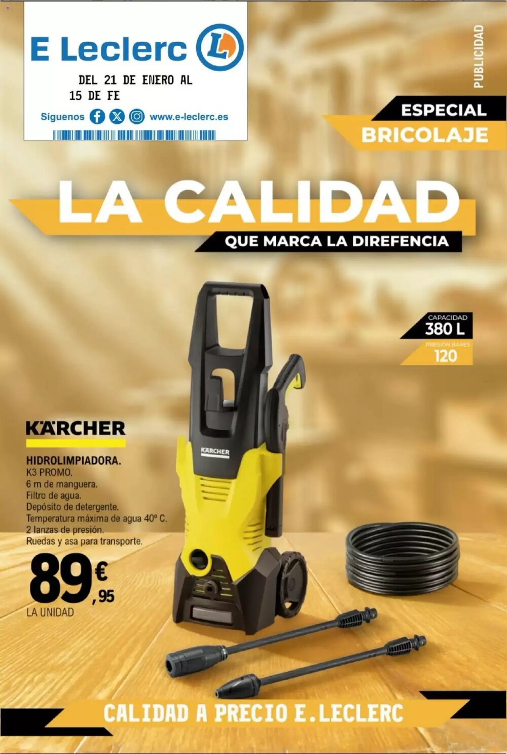 Folleto promocional de E.Leclerc válido desde el 21/01/2026 - Página 1.