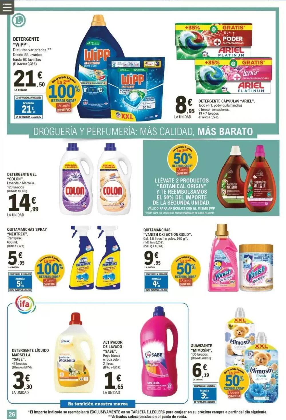 Folleto promocional de E.Leclerc válido desde el 21/01/2026 - Página 26.
