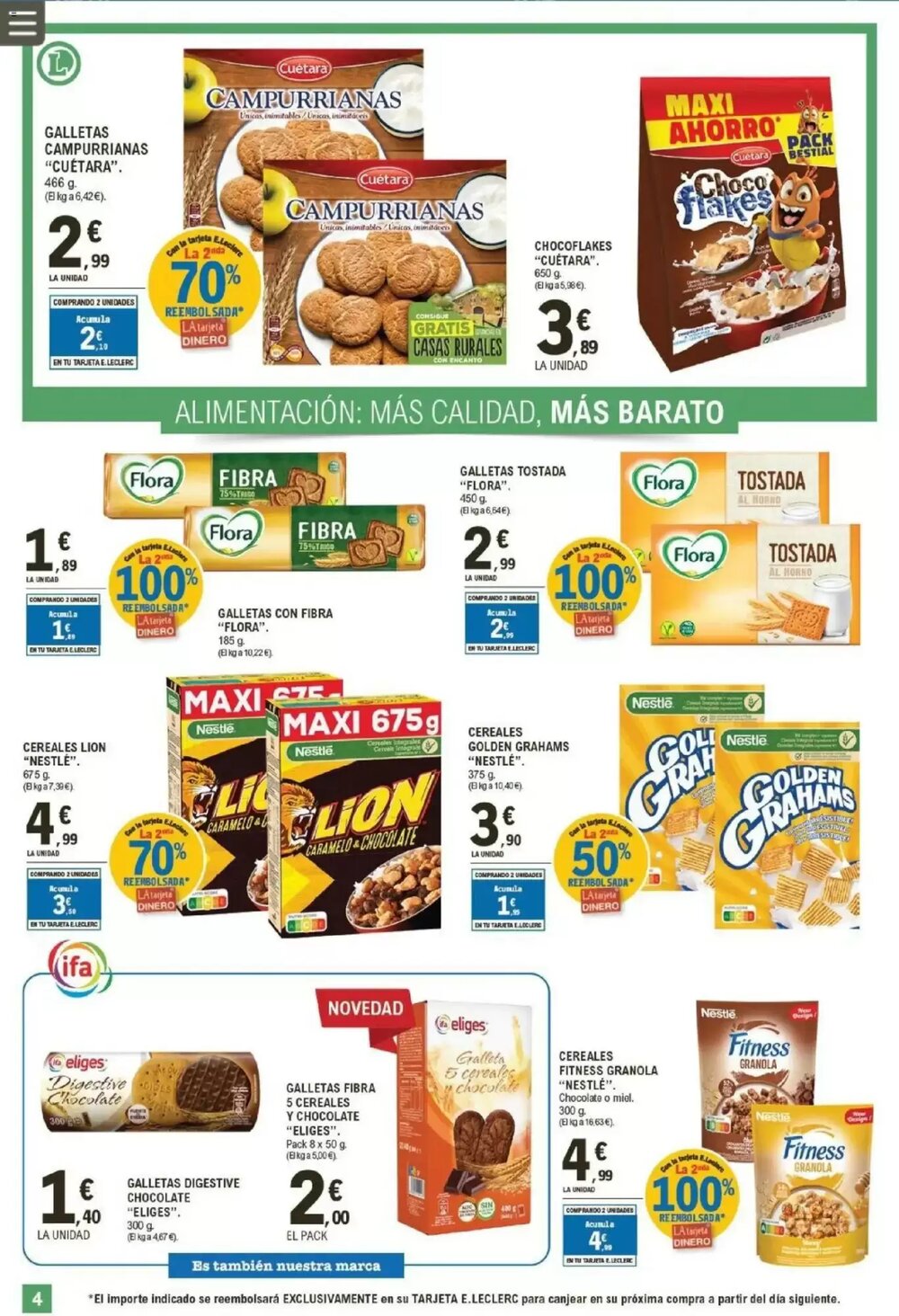 Folleto promocional de E.Leclerc válido desde el 21/01/2026 - Página 4.