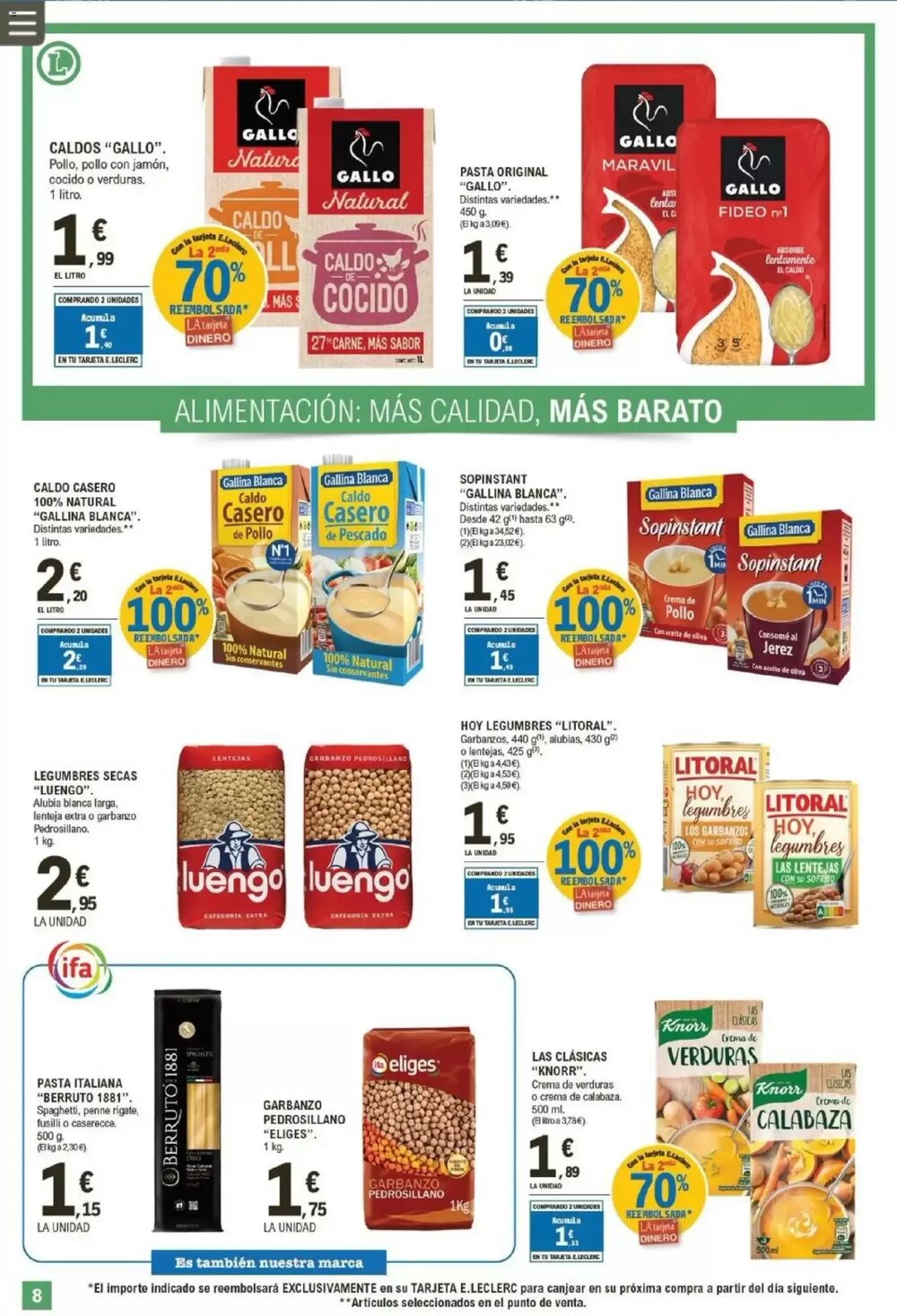 Folleto promocional de E.Leclerc válido desde el 21/01/2026 - Página 8.