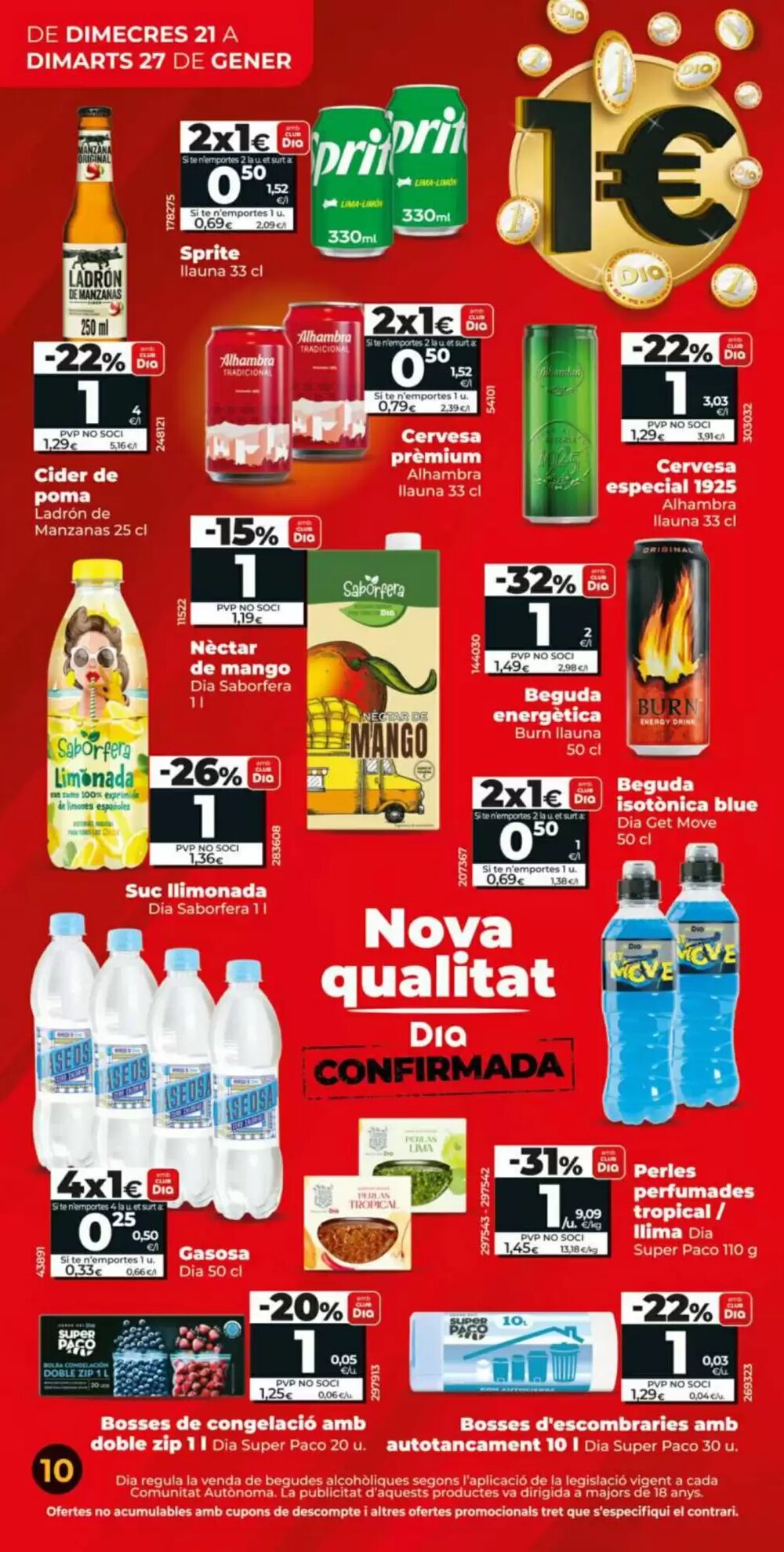 Folleto promocional de Dia válido desde el 21/01/2026 - Página 10.