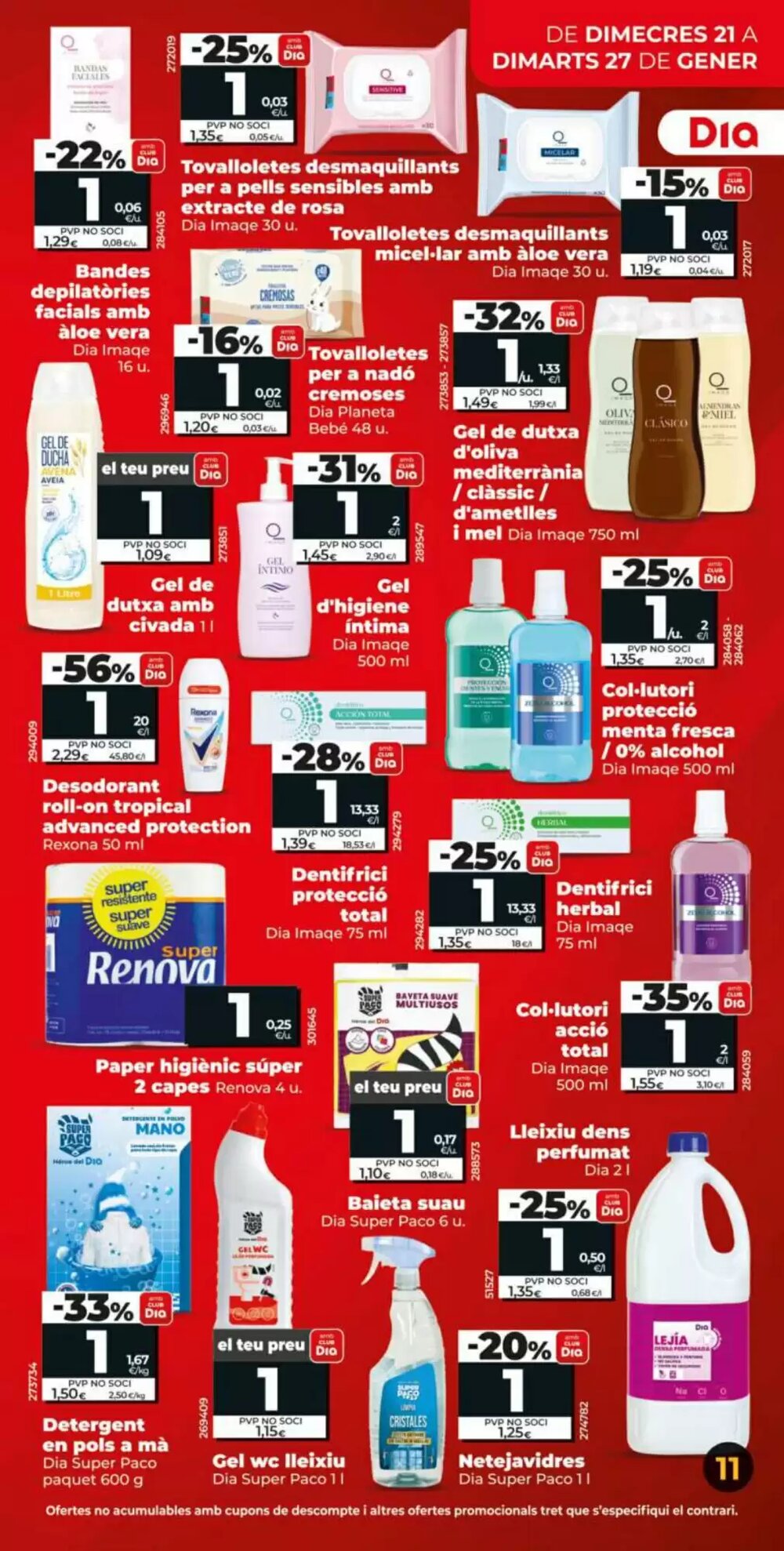 Folleto promocional de Dia válido desde el 21/01/2026 - Página 11.