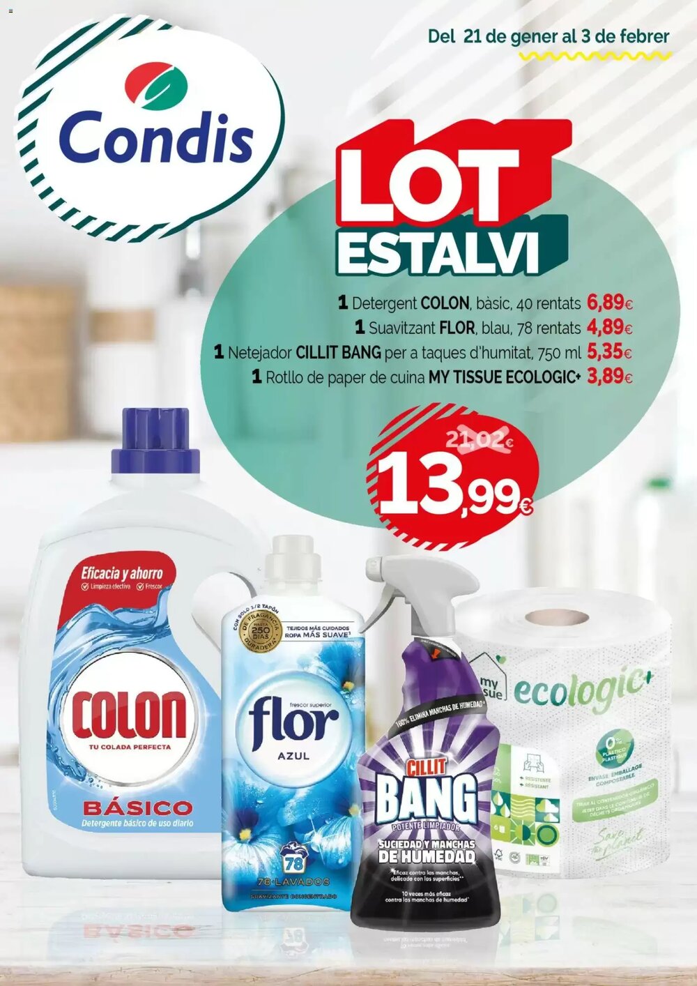 Folleto promocional de Condis válido desde el 21/01/2026 - Página 1.