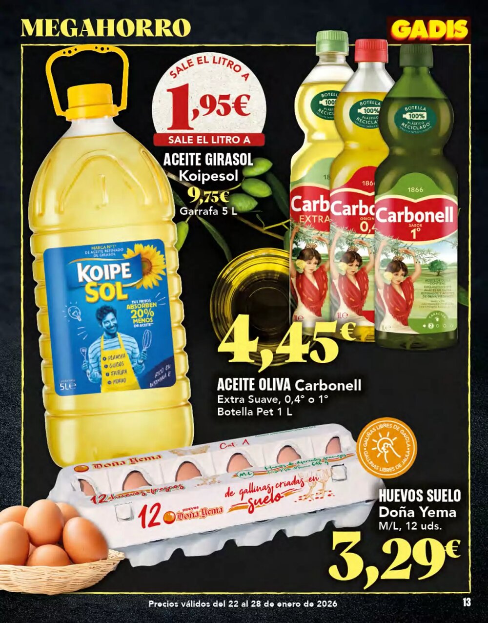 Folleto promocional de Gadis válido desde el 22/01/2026 - Página 13.